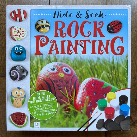 Hide & Seek Rock Painting Kit by Hinkler - New in Box - Picture 1 of 6